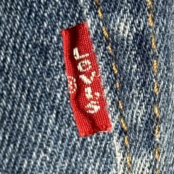 Levi’s 505 Men’s Jeans 36x30 Blue Regular Fit Straight Leg Denim Made in Lesotho - Picture 7 of 12